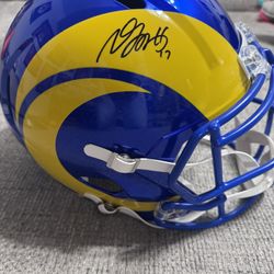 Davante Adams Signed LA Rams Full Size Replica Speed Helmet Metabilia Coa