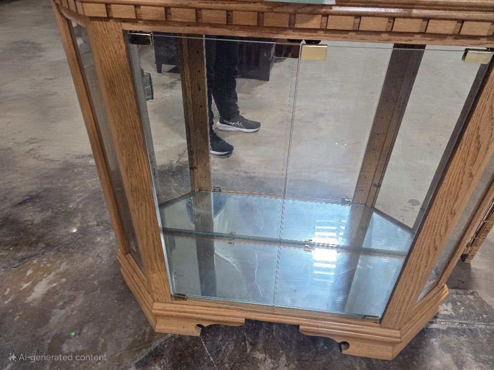 Glass Cabinet With Shelf