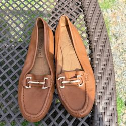 Aerosoles Brown Loafer Flats Size 7.5