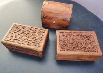 Wooden treasure  boxes