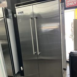 Built In Stainless Steel Viking Professional 42” Refrigerator Counter Depth 
