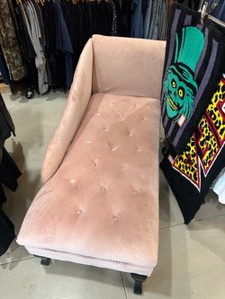 Pink Marcella Storage Chaise Sofa Lounge Couch