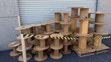 Wooden spools