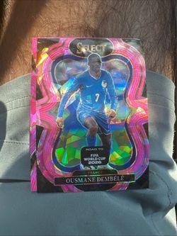 2025-26 Select World Cup Ousmane Dembele Pink Cracked Ice France #180