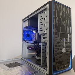 🟦Blue Themed Gaming PC | i5-8600K | RX 580 8GB | 16GB RAM | SSD | Brand New Case