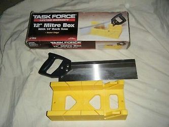 12" Mitre Box & 14" Back Saw
