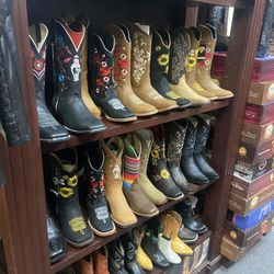 Botas Vaqueras de piel para Mujer