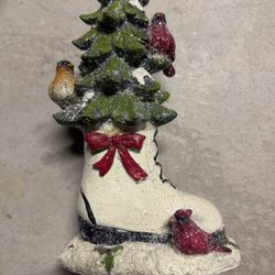 Christmas tree statue figure home decor 11” 