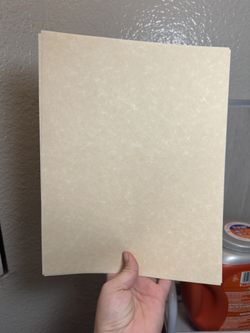 Reams Of Tan Parchment Paper