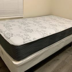 New Twin Mattress And Box Spring 2 Pc Bed Frame Is Not Included 