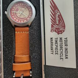 Indian Motorcycle Leather Watch