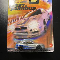 Hot Wheels Nissan Skyline R34 Fast and Furious 2