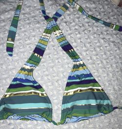 Roxy striped bikini top