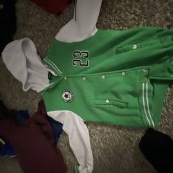 Girls Zip Up Green Youth  Medium 