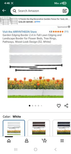 Garden Edging Border 2.4 in-Tall Lawn Edging and Landscape Border for Flower Beds, Tree Rings, Pathways, Wood-Look Design (32, White)
BIX LITTLE BIT D