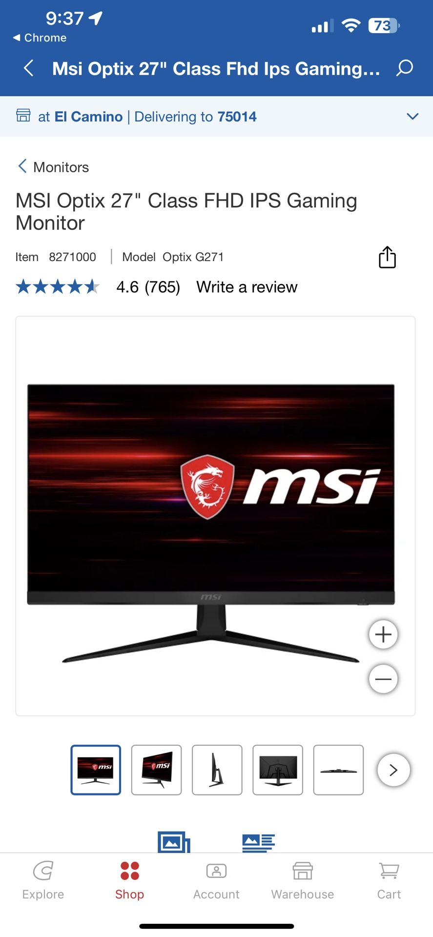 2! MSI 27β Gaming Monitor 144HZ