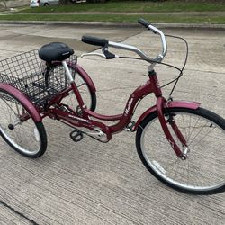 Schwinn Adult Tricycle Lightweight Aluminum Frame 26-inch Wheels  Tricycle 