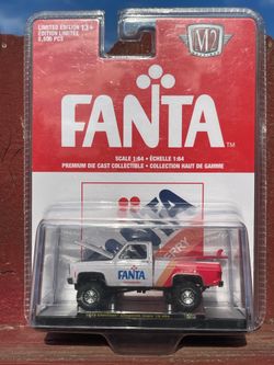 M2 Machines Fanta Strawberry 1973 Chevrolet Cheyenne Super 10 4X4