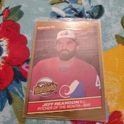 Jeff Reardon Baseball Cards 