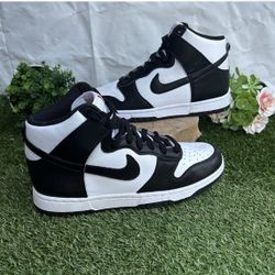 Nike Dunk High Retro white /white /black women size 8.5 men size 7 new unisex