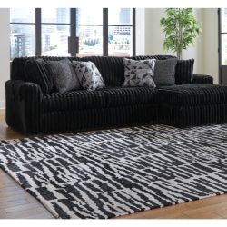 BRAND NEW Midnight-Madness 2-Piece Sofa With Chaise & Ottoman - Can Deliver!