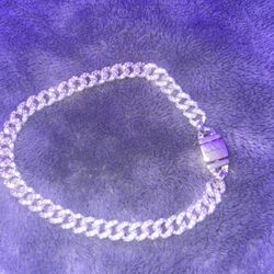 Pavé Cuban Chain Bracelet Sterling silver