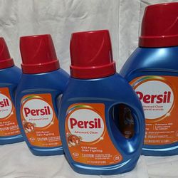 Persil Advanced Clean Laundry Detergent Bundle - 3x 34oz & 1x 63oz