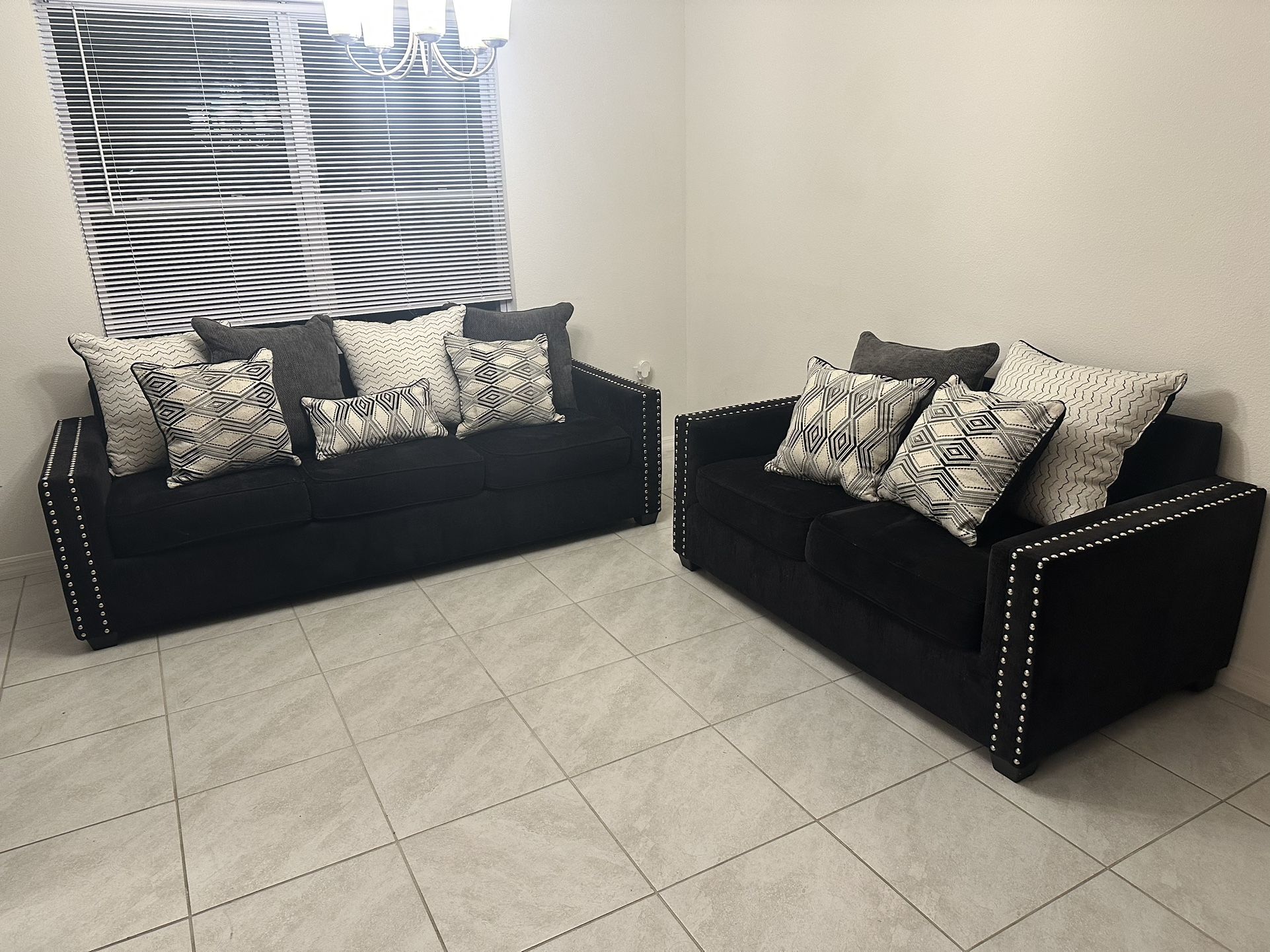 Black couches