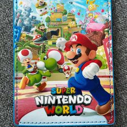 Super Nintendo World retractable ID badge holder and lanyard from Universal Studios