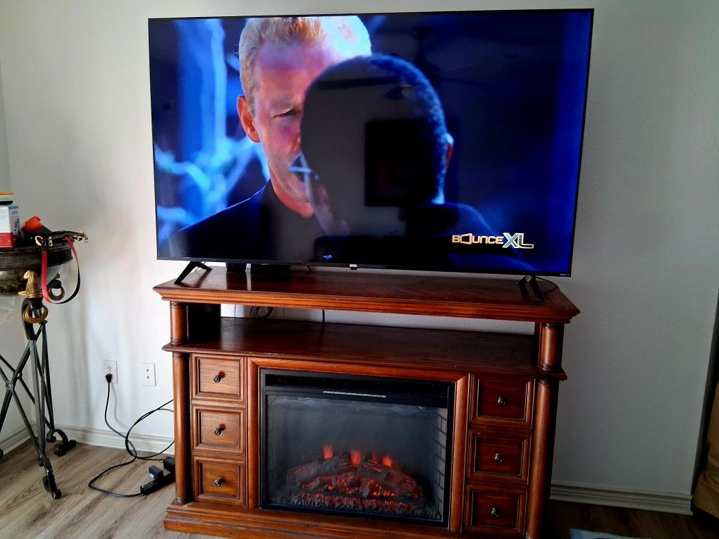 Electric Fireplace,   Wood TV Cabinet 