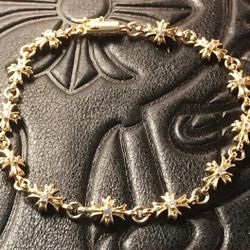 Chrome Hearts Bracelet Gold 1999 Tiny E Bracelet