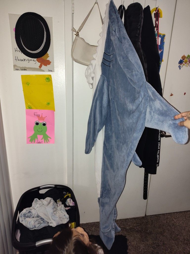 Shark Onesie Youth Size Medium