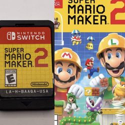 Super Mario Maker 2 (Nintendo Switch, 2019) Cartridge Only Tested Authentic 
