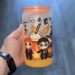 Harry Potter 16oz Glass Can Tumbler
