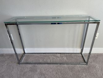 Glass Top Entryway Table $20