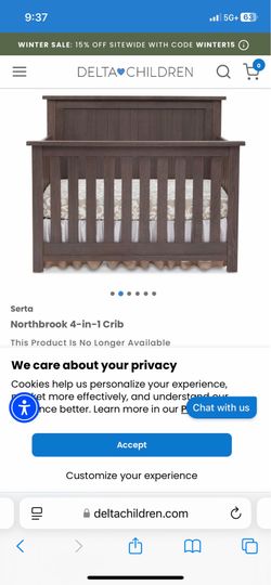 Delta 4 in 1 crib