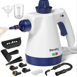 Steam Cleaner, Pressurized Handheld Steam Cleaner for Home with 12pcs Accessories & Safety Lock, Multi-Surface & Powerful Home Use Steamer for Cleanin