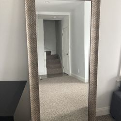 Antique Gold Floor Mirror