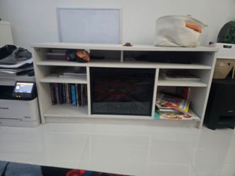 Tv stand with fireplace