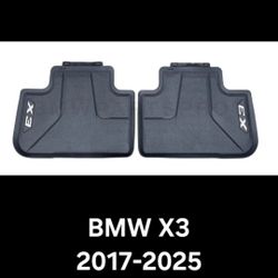 BMW X3 OEM All Weather Floor Mats - Rear Only