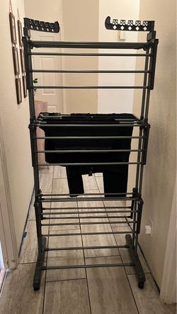 3-Tier Foldable Clothes Drying Rack