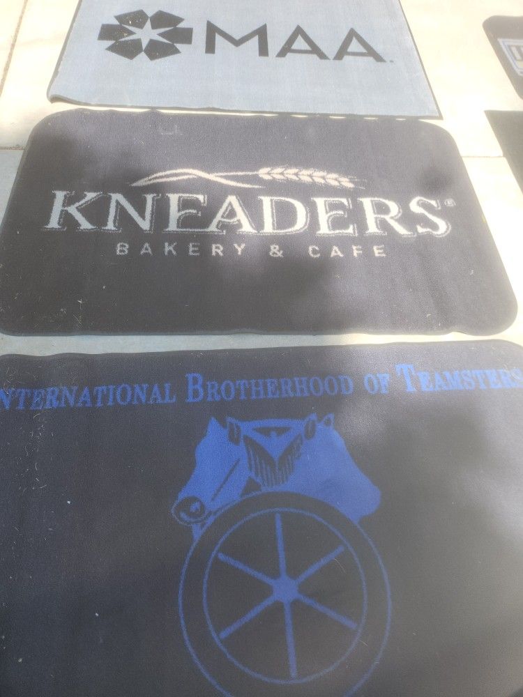 Professional Business Logo Thick Rubber Backed Carpeted Garage Mates! All Types
