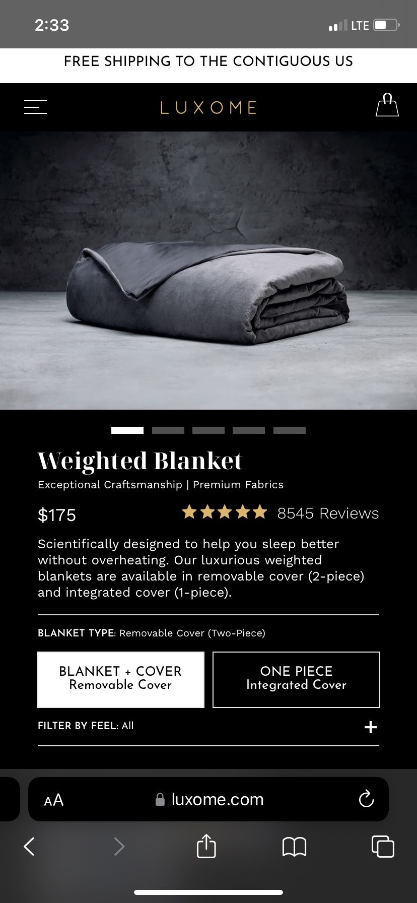 Luxome Weighted Blanket