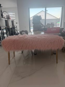 Bench with Gold Legs