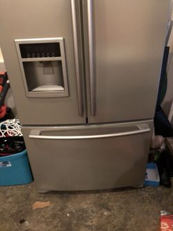 LG French door fridge. Good condition.