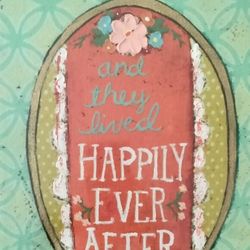 Canvas Wall Decoration ... And They Lived Happily Ever After
