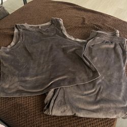 SKIMS Velour brown Loungewear 