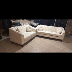 New sofa and love seat