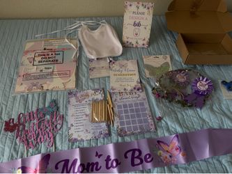 Free baby shower decorations butterfly themed
