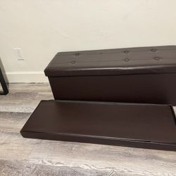 Leather Ottoman